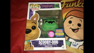 Funko Pop Animation Scooby Doo 149 Flocked (green & Pink) Sdcc 2017