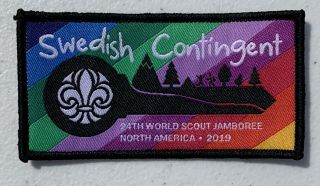 24th World Scout Jamboree 2019 Sweden Swedish Contingent Patch Badge Wsj Summit