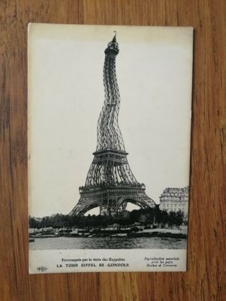 La Tour Eiffel Se Gondole - Eiffel Tower - Postcard