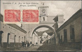 1926 Guatemala Ppc Antigua Arco De Santa Catarina To Usa