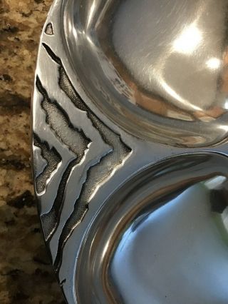 Wilton Armetale Pewter Tiger Chip And Dip - Rare - 3