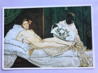Edouard Manet Olympia,  1863,  Huile Sur Toile 1986 Postcard Art,  Painting