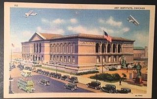 Vintage Postcard Art Institute Chicago Linen B65