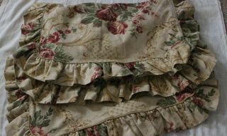 Vintage Ralph Lauren Ruffled Standard Pillow Shams Floral