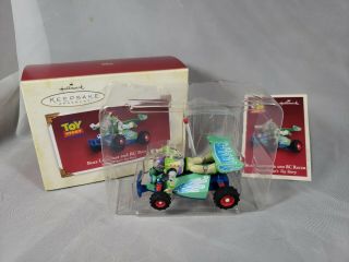 2005 Buzz Lightyear And Rc Racer Hallmark Ornament Toy Story Disney Pixar
