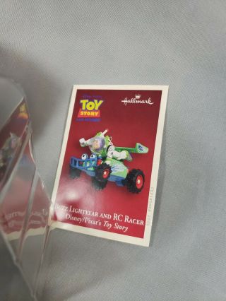 2005 Buzz Lightyear and RC Racer Hallmark Ornament Toy Story Disney Pixar 3