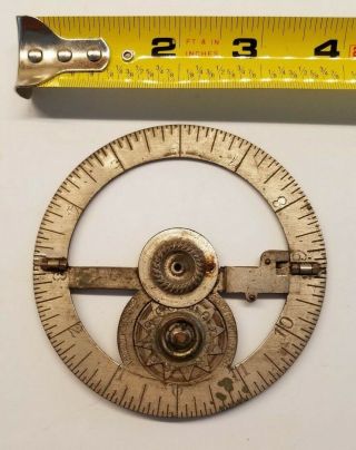 Antique C.  W.  Brackett Folding Traveler Measuring Tool