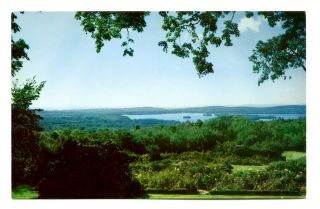 Lake Wentworth Wolfeboro Hampshire Postcard View From Tumble Down Dick Mtn