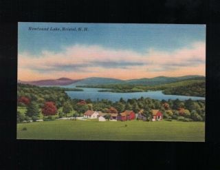 Newfound Lake Bristol Hampshire C 1940 Post Card