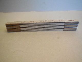 Vintage Lufkin No.  1206F Aluminum Brass Folding Ruler Metal 72 