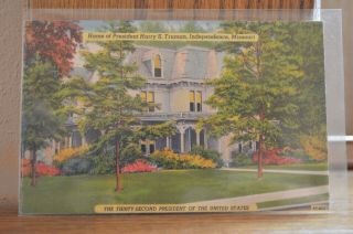 1946 Home Of President Harry S Truman Independence Missouri Postcard