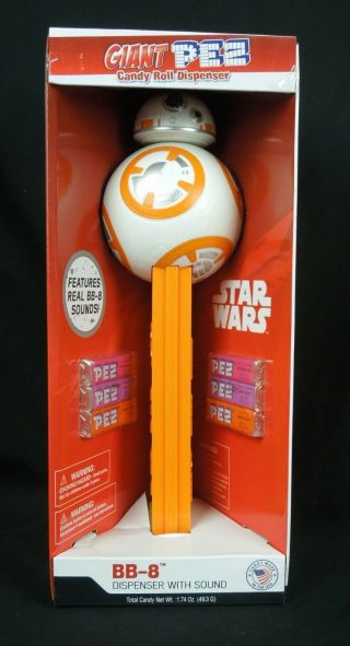 Giant Pez Star Wars Bb - 8 Candy Dispenser With Sound –