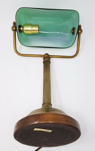 Frederick Cooper Chicago Brass Bankers Desk Library Lamp Emerald Green Shade 5
