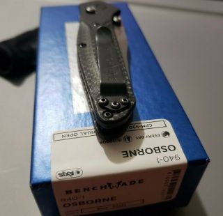 Benchmade 940 - 1 Osborne - AXIS Lock Knife | Carbon Fiber | Blade HQ S90V 5