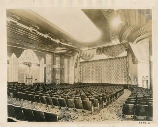 Norris Theatre Norristown,  Pa 1930 Photo Art Deco Auditorium Interior