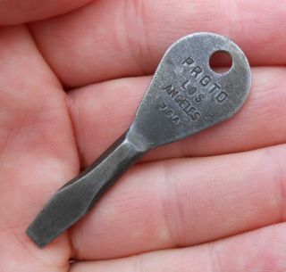 Vintage Proto Los Angeles Usa Mex - R Co.  Screwdriver Mechanic Keychain Key Tool