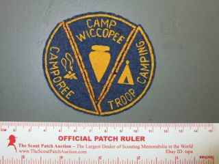Boy Scout Camp Wiccopee Felt Ny 9991x
