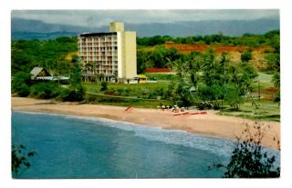Kauai Surf Hawaii Postcard Inter Island Resorts Hotel Kalapaki Beach Vintage