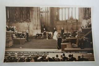 1935 Vint.  Real Photo P/c (rppc) London - Silver Jubilee - King Geo.  V & Queen Mary