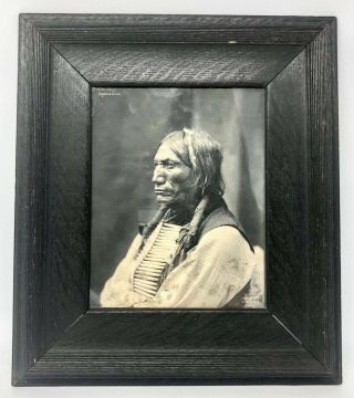 Antique Heyn Photo Chief Brokenarm Native American Indian Portrait 1899