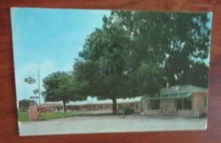 Dinner Bell Motel Restaurant Newberry Eat Sign Florida Route 41 Vintage Postcard