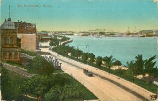 Vintage Postcard Bay Esplanade Durban South Africa