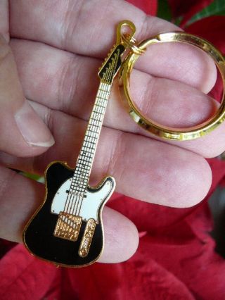 (m - 224 - C) Pick From 4 Colors Fender Telecaster Electric Guitar Key Chain Jewelry