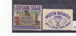 Stickers Promoting Louisiana Sugar