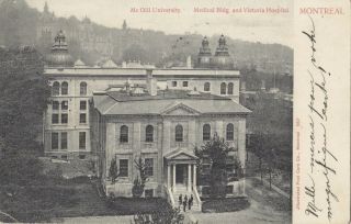 Mcgill University Medical Bldg & Hospital Montreal Quebec 1905 Illustrated Pc