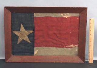 Antique Civil War Period 34 Star American Flag Bunting Fragment,  Nr
