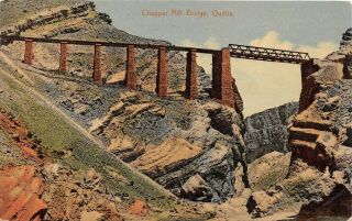 Postcard India Railway Quetta Chuppar Bridge