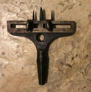 Vintage Otis A.  Smith Washer Cutter Rockfall Conn.  Pat.  Oct.  24,  1865
