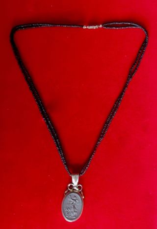 Antique Wedgwood Basalt Pendant/necklace