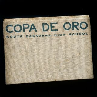 Copa De Oro Yearbook 1939 South Pasadena California High School Vtg 30 