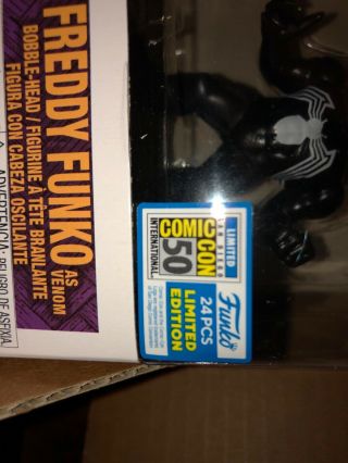 Funko Fundays 2019 SDCC Pop Marvel Freddy Funko As Venom LE24 - RARE - REVIEW PICS 3