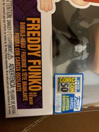 Funko Fundays 2019 SDCC Pop Marvel Freddy Funko As Venom LE24 - RARE - REVIEW PICS 4