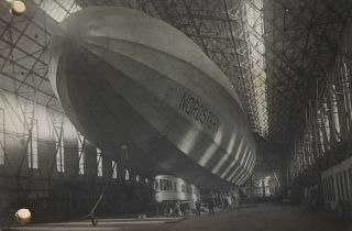 - Rppc - Lz - 121 Zeppelin " Nordstern " Real Photo Postcard C1919