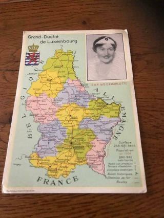 Luxembourg - Old Postcard Grande - Duche S.  A.  R.  La G.  D.  Charlotte