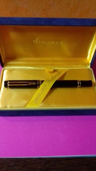 Waterman LeMan 100 Anniversary 1883 - 1983 Fountain Pen - Black 18K Fine Nib 2