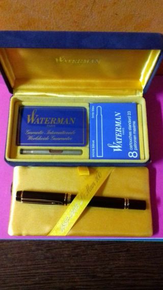 Waterman LeMan 100 Anniversary 1883 - 1983 Fountain Pen - Black 18K Fine Nib 5