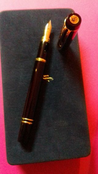 Waterman LeMan 100 Anniversary 1883 - 1983 Fountain Pen - Black 18K Fine Nib 7