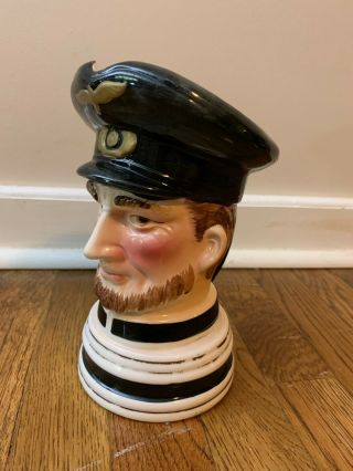 Vintage Toby Jug Toby Mug Naval Officer Captain Royal Ceramic Jug 2