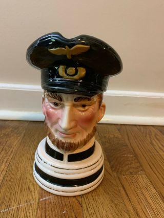 Vintage Toby Jug Toby Mug Naval Officer Captain Royal Ceramic Jug 3