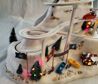 Mr Christmas Winter Wonderland Lighted Moving Bobsled Ride Music Box 3