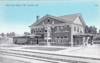 Mt.  Carmel,  Illinois,  00 - 10s; Railroad Station,  Big Four Depot