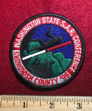 1996 Washington State Sar Conference Snohomish County Search And Rescue Patch