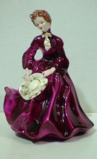 Florence Ceramics Grace Royal Red Articulated Hands 7.  75 "