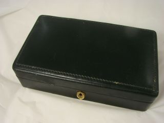 Vintage Italian Leather Jewelry Trinket Box