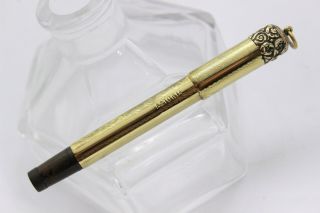 Astoria By Montblanc No.  1 Safety Fountain Pen - 18k Gold Overlay - 14k Gold Nib - 1927