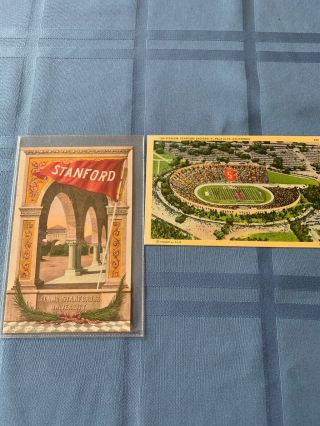 Vintage Stanford University Postcards; Two
